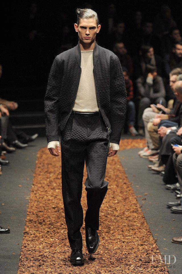 Arthur Gosse featured in  the ZZegna fashion show for Autumn/Winter 2013