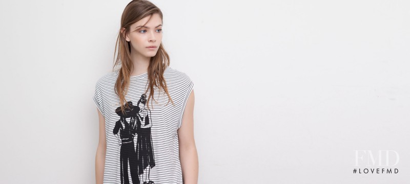 Xannie Cater featured in  the Pull & Bear lookbook for Spring/Summer 2015