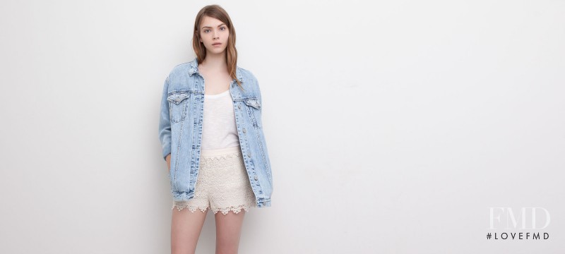 Xannie Cater featured in  the Pull & Bear lookbook for Spring/Summer 2015