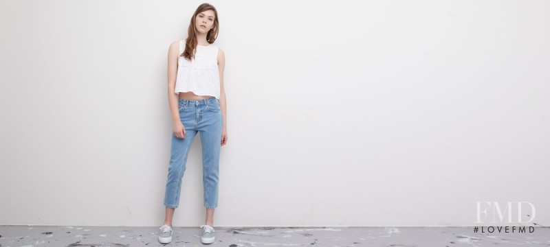Xannie Cater featured in  the Pull & Bear lookbook for Spring/Summer 2015