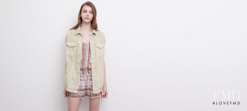 Xannie Cater featured in  the Pull & Bear lookbook for Spring/Summer 2015