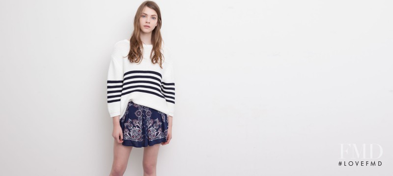 Xannie Cater featured in  the Pull & Bear lookbook for Spring/Summer 2015