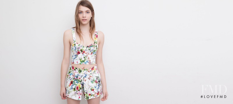 Xannie Cater featured in  the Pull & Bear lookbook for Spring/Summer 2015