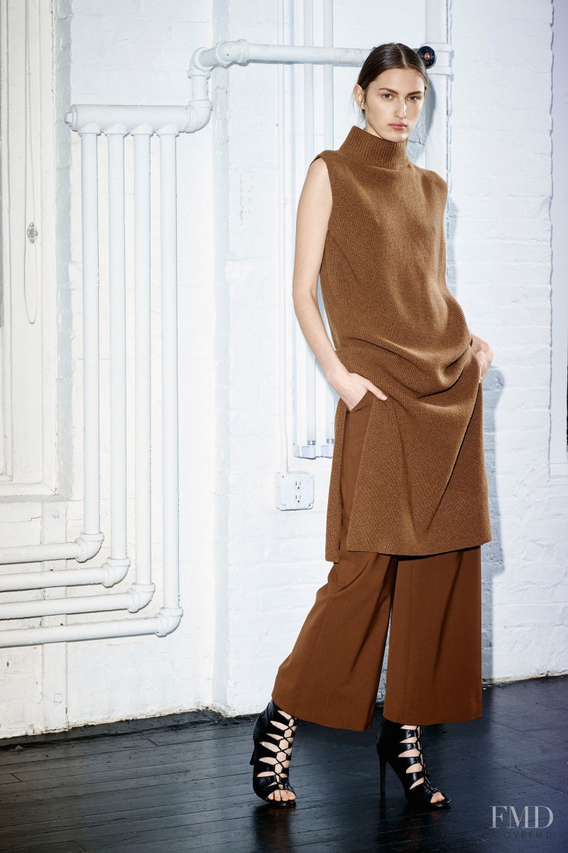 Zoe Huxford featured in  the Sally LaPointe fashion show for Pre-Fall 2016