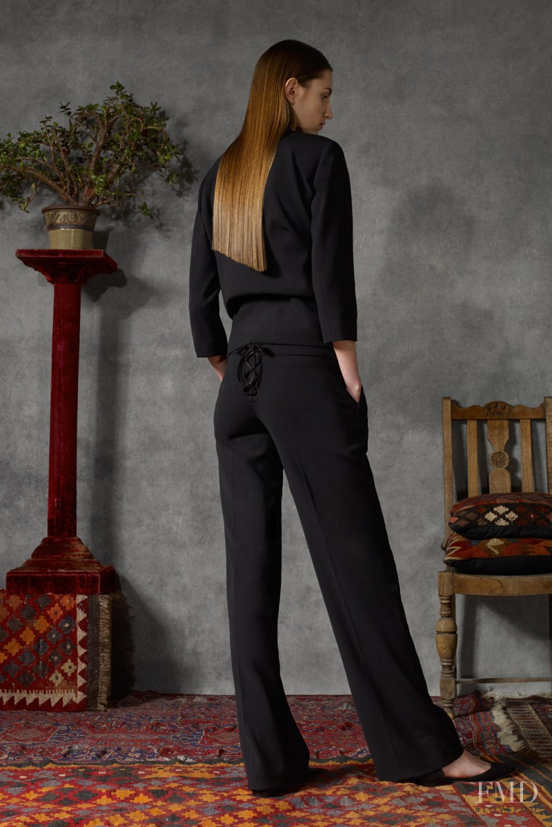 Zoe Huxford featured in  the Osman by Osman Yousefzada fashion show for Pre-Fall 2015