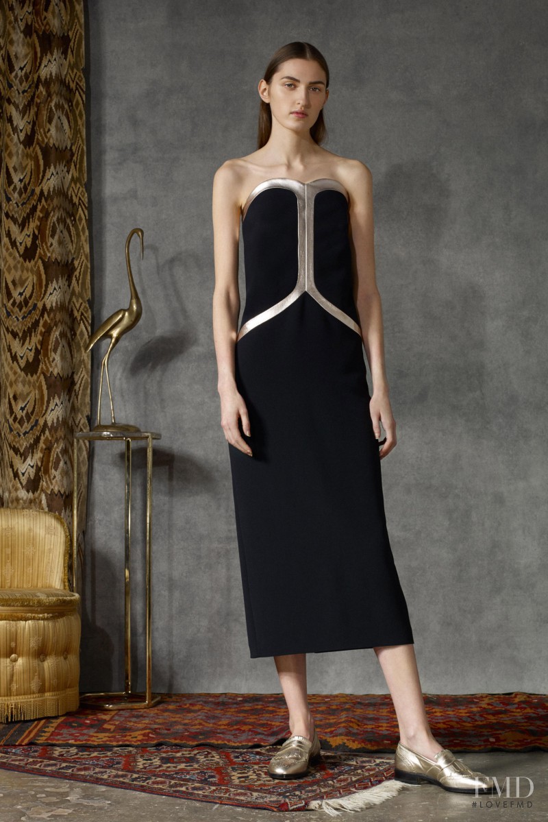 Zoe Huxford featured in  the Osman by Osman Yousefzada fashion show for Pre-Fall 2015