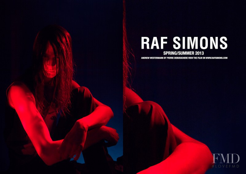 Raf Simons advertisement for Spring/Summer 2013