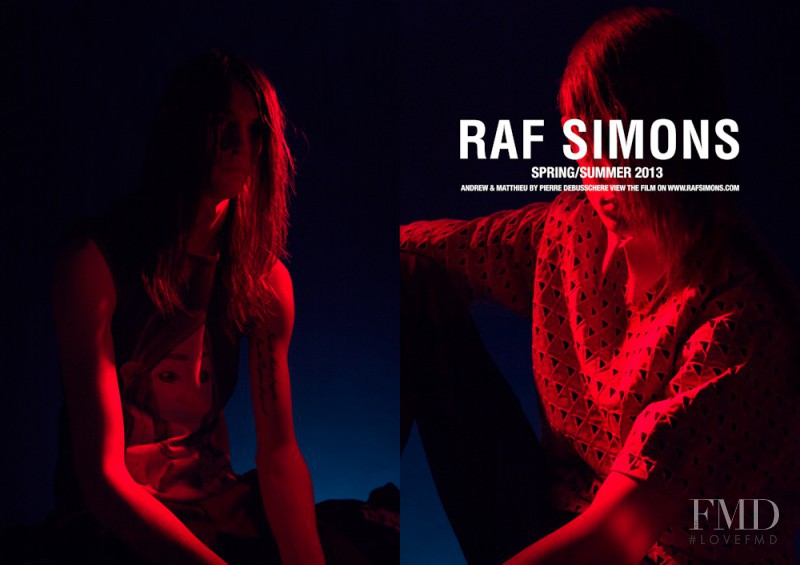 Raf Simons advertisement for Spring/Summer 2013