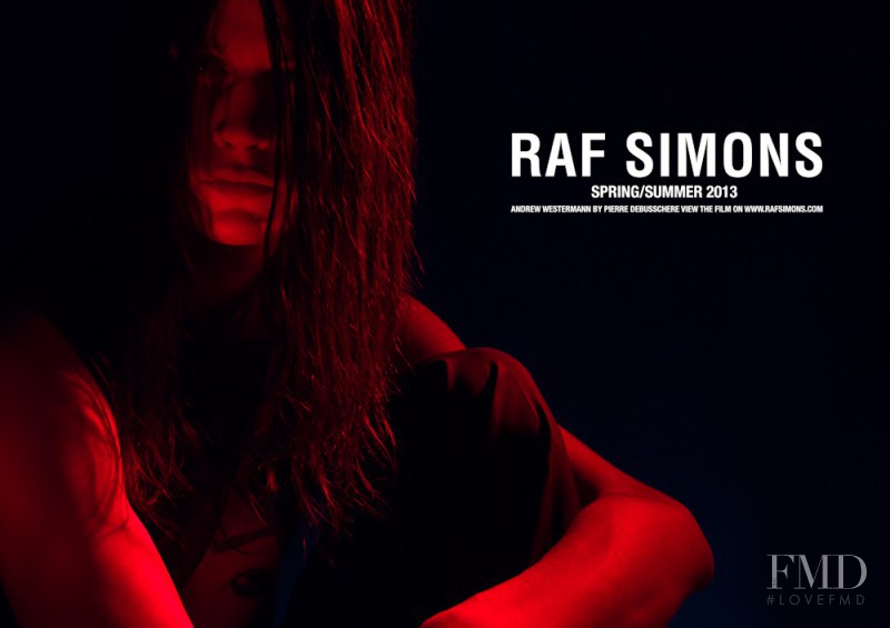 Raf Simons advertisement for Spring/Summer 2013