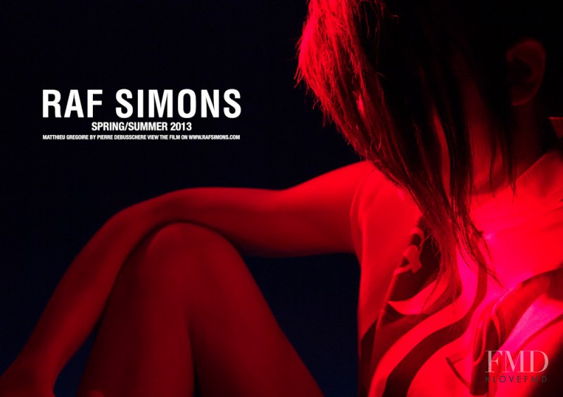 Ann-Catherine Lacroix featured in  the Raf Simons advertisement for Spring/Summer 2013