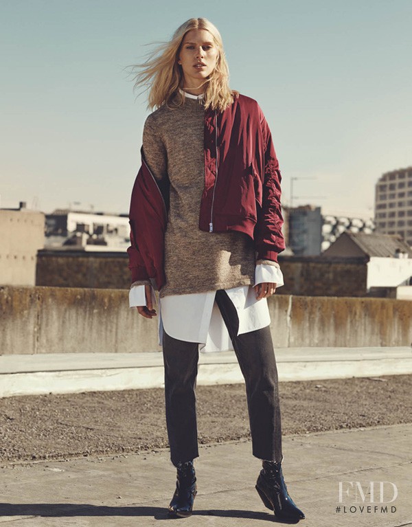 Iselin Steiro featured in  the H&M advertisement for Fall 2016