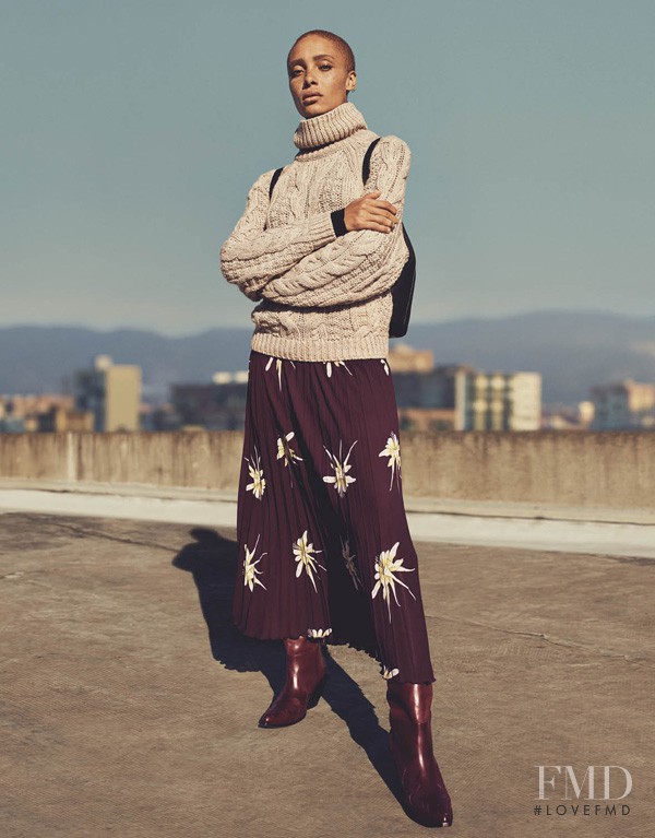 Adwoa Aboah featured in  the H&M advertisement for Fall 2016
