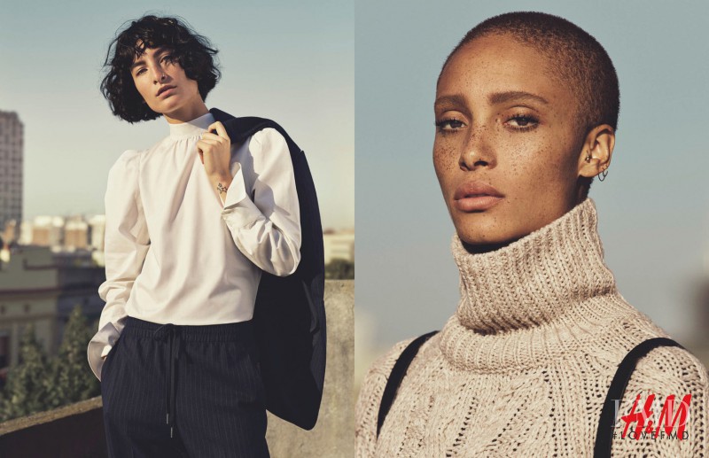 Adwoa Aboah featured in  the H&M advertisement for Fall 2016