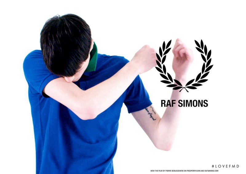 Fred Perry x Raf Simons advertisement for Spring/Summer 2013