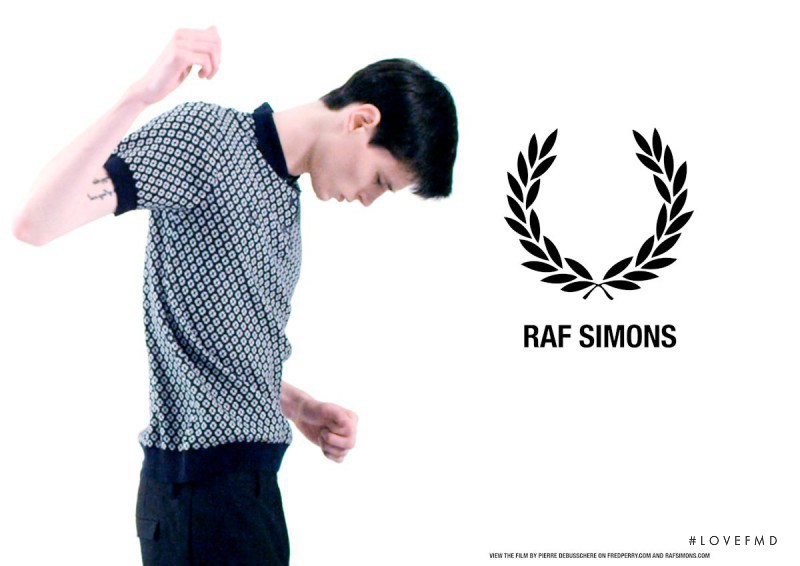 Fred Perry x Raf Simons advertisement for Spring/Summer 2013