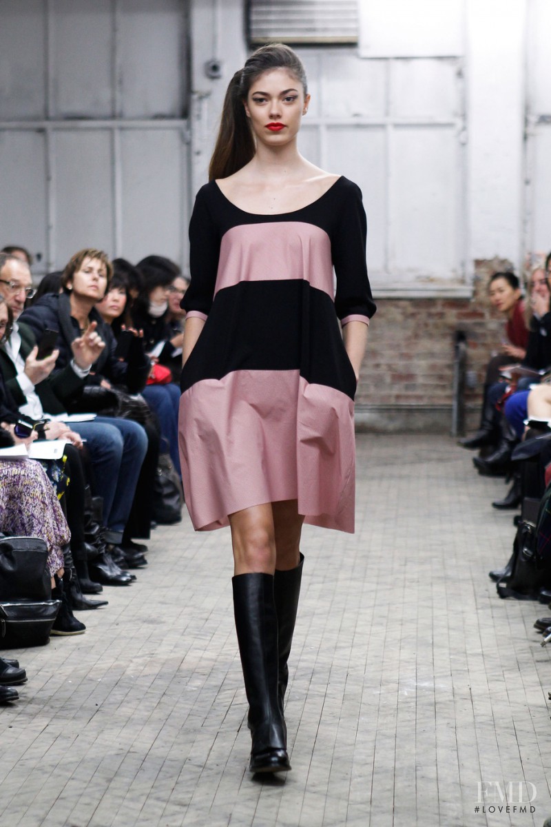 Klara Vrtalova featured in  the Yeohlee fashion show for Autumn/Winter 2013