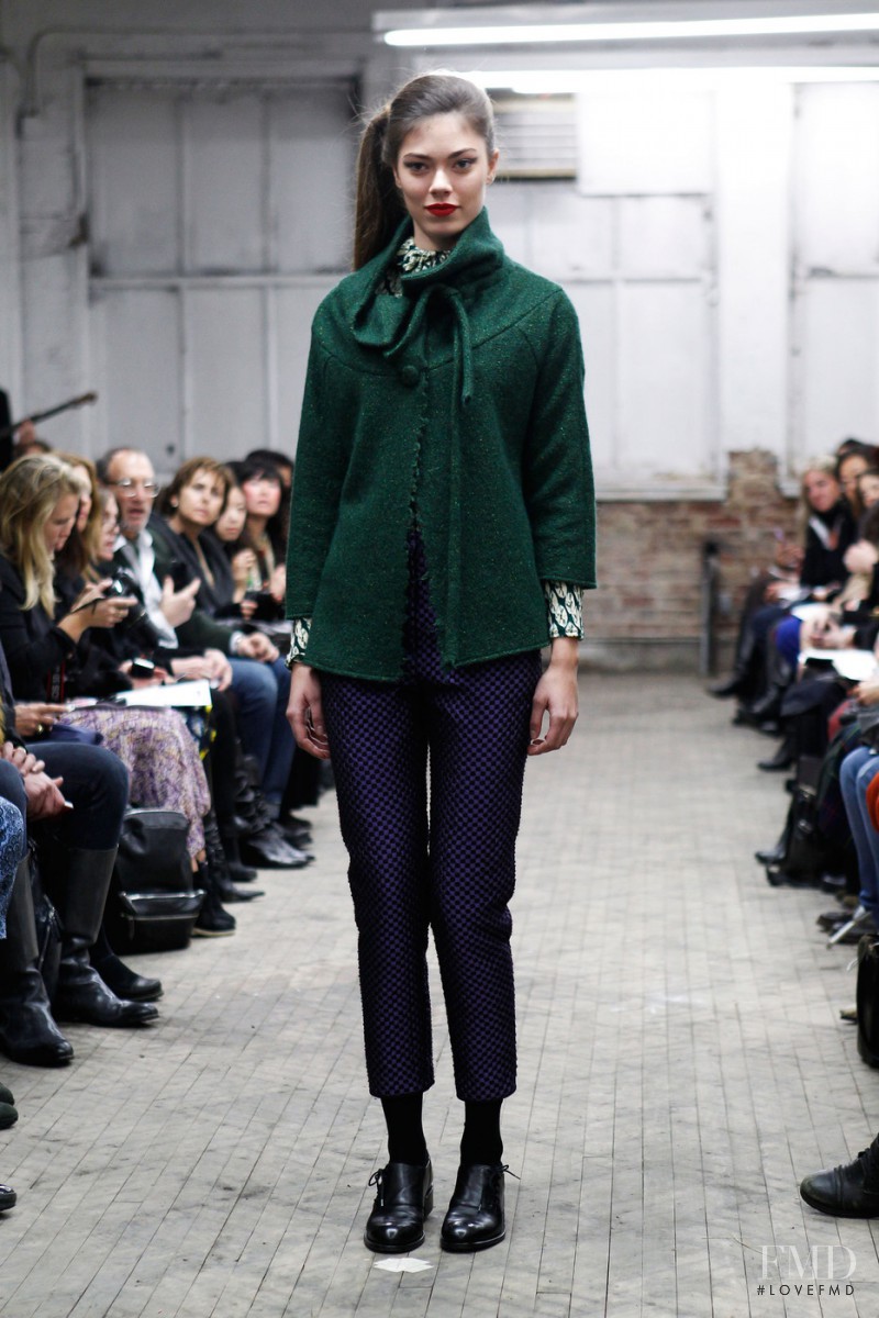 Klara Vrtalova featured in  the Yeohlee fashion show for Autumn/Winter 2013
