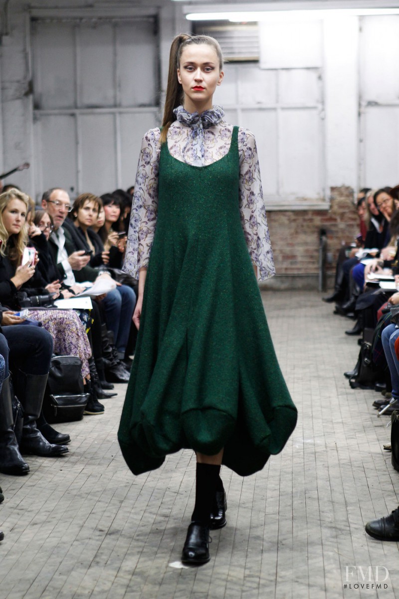 Nastya Choo featured in  the Yeohlee fashion show for Autumn/Winter 2013