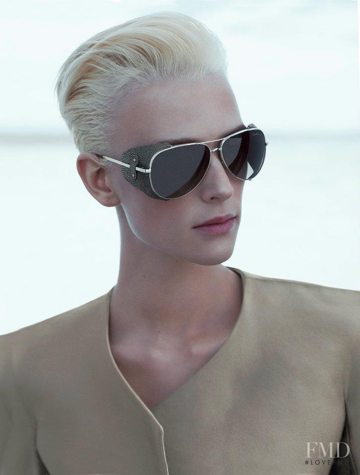 Milou van Groesen featured in  the Giorgio Armani advertisement for Spring/Summer 2012