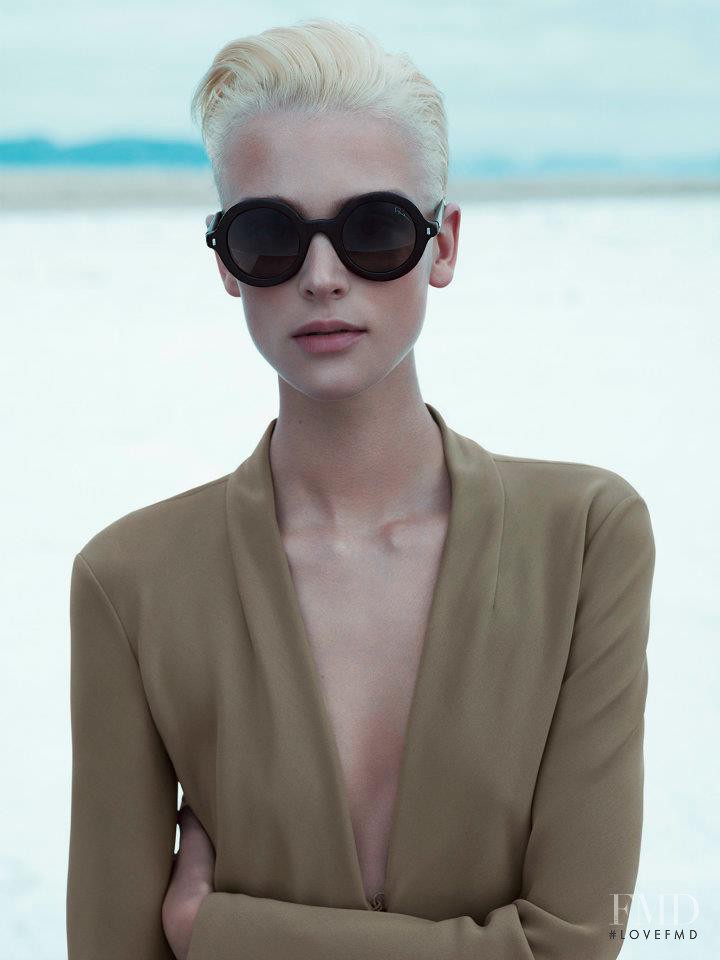 Milou van Groesen featured in  the Giorgio Armani advertisement for Spring/Summer 2012