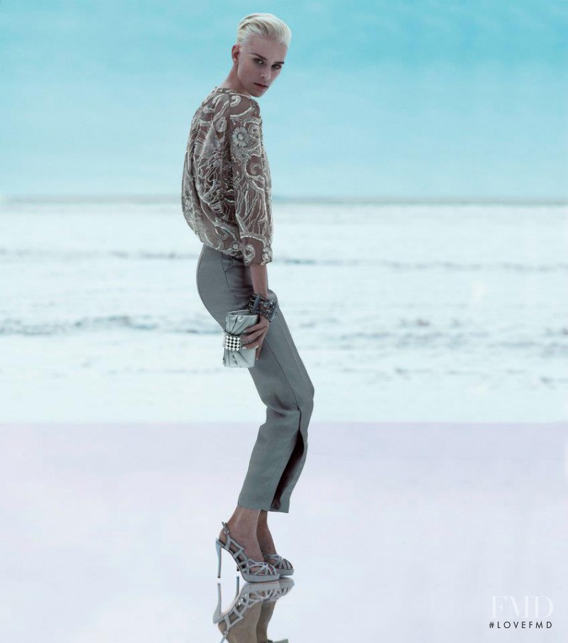 Milou van Groesen featured in  the Giorgio Armani advertisement for Spring/Summer 2012