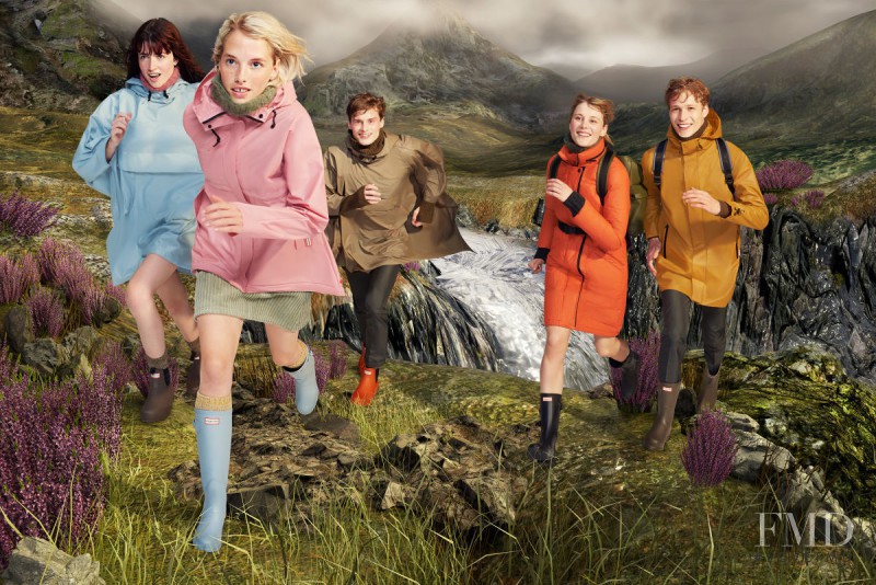 Becca Horn featured in  the Hunter advertisement for Autumn/Winter 2015