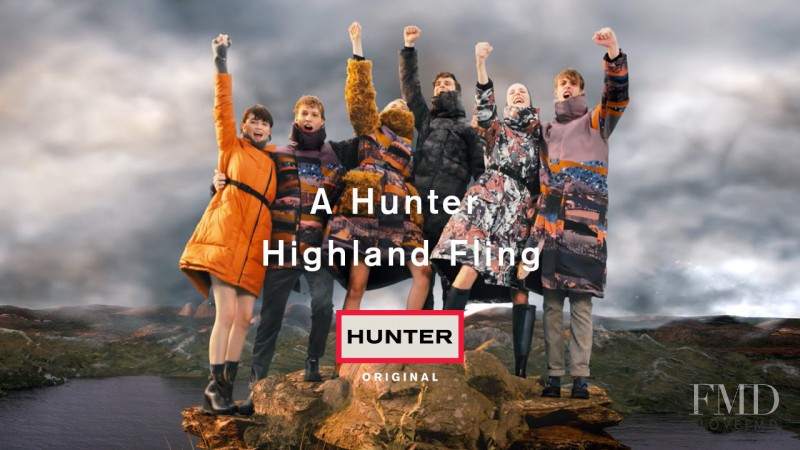 Becca Horn featured in  the Hunter advertisement for Autumn/Winter 2015