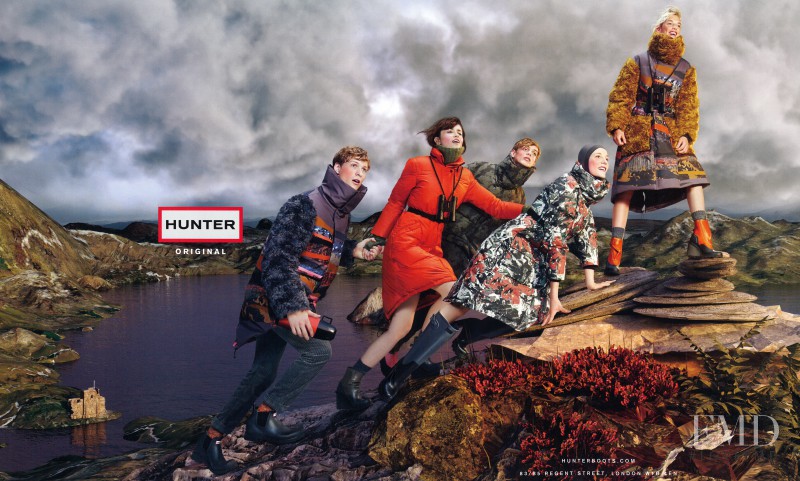 Becca Horn featured in  the Hunter advertisement for Autumn/Winter 2015