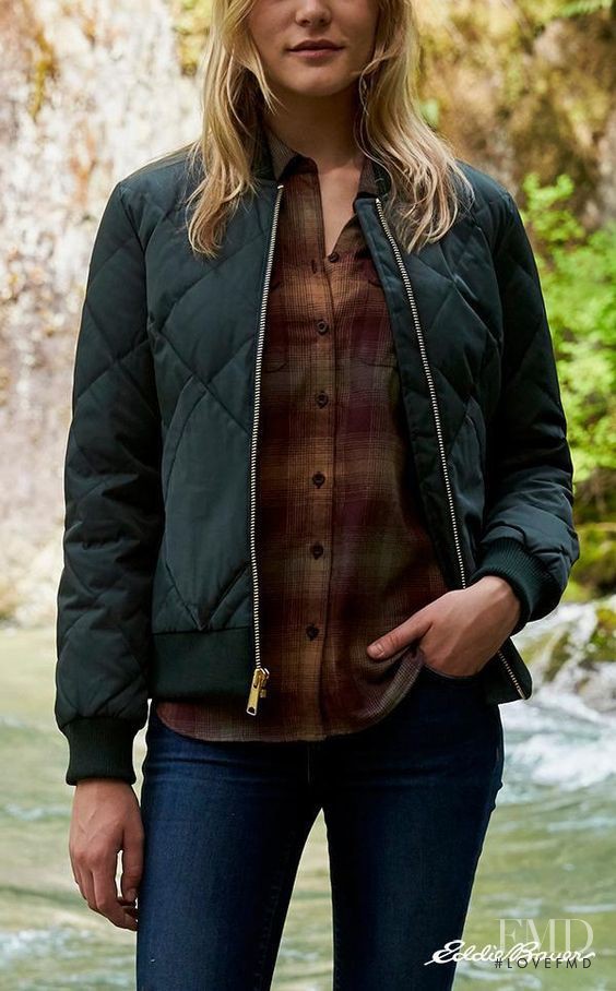 Erika Pattison featured in  the Eddie Bauer advertisement for Autumn/Winter 2016