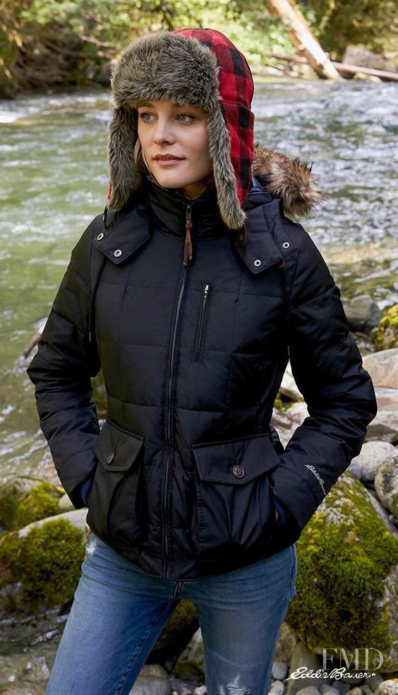 Erika Pattison featured in  the Eddie Bauer advertisement for Autumn/Winter 2016