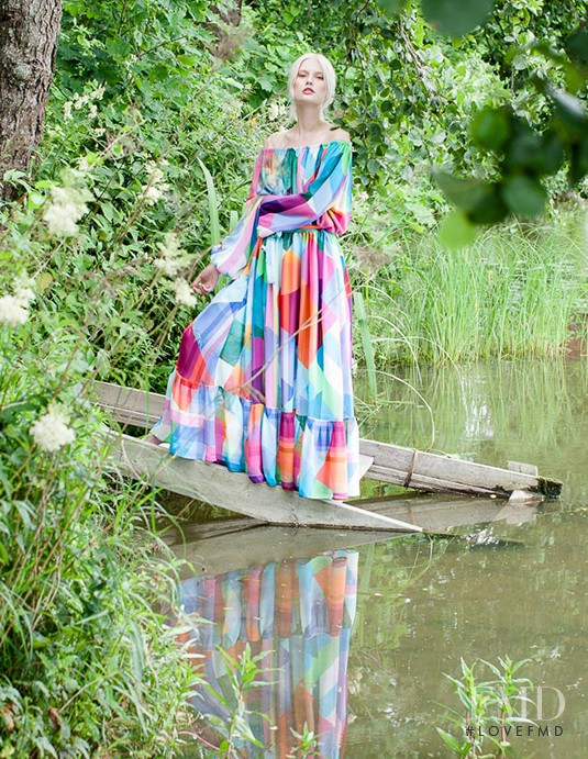 Anna Emilia Saari featured in  the Marita Huurinainen lookbook for Spring/Summer 2017