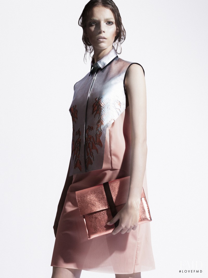 Alicia Tostmann featured in  the Damien Fredriksen Ravn advertisement for Spring/Summer 2013