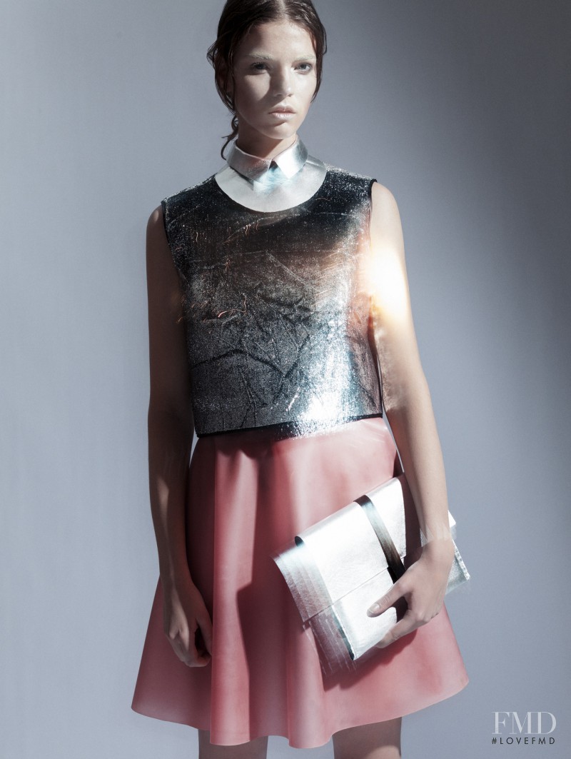 Alicia Tostmann featured in  the Damien Fredriksen Ravn advertisement for Spring/Summer 2013