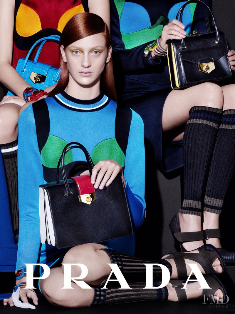 Viktor Van Pelt featured in  the Prada advertisement for Spring/Summer 2014