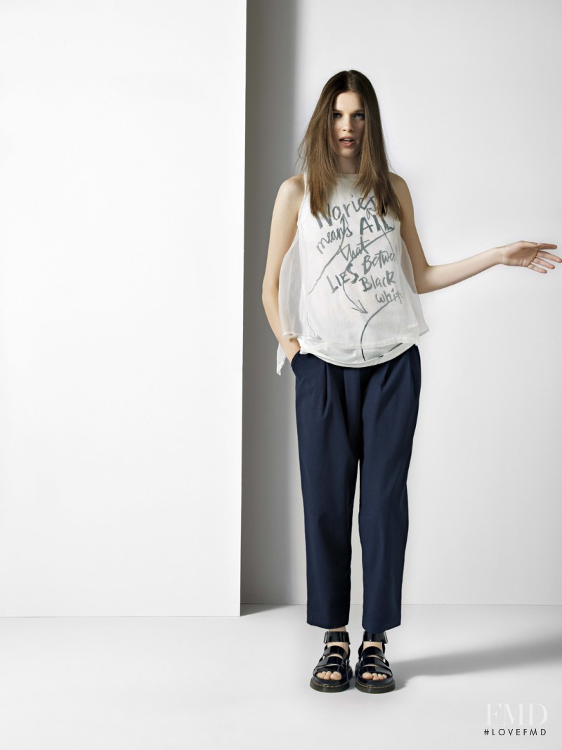 Alicia Tostmann featured in  the Ivories lookbook for Spring/Summer 2015