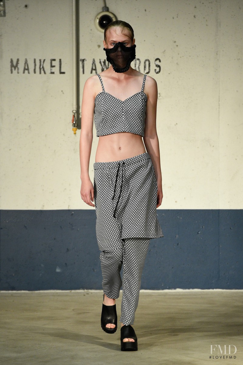 Elisabeth Faber featured in  the Maikel Tawadros fashion show for Spring/Summer 2016