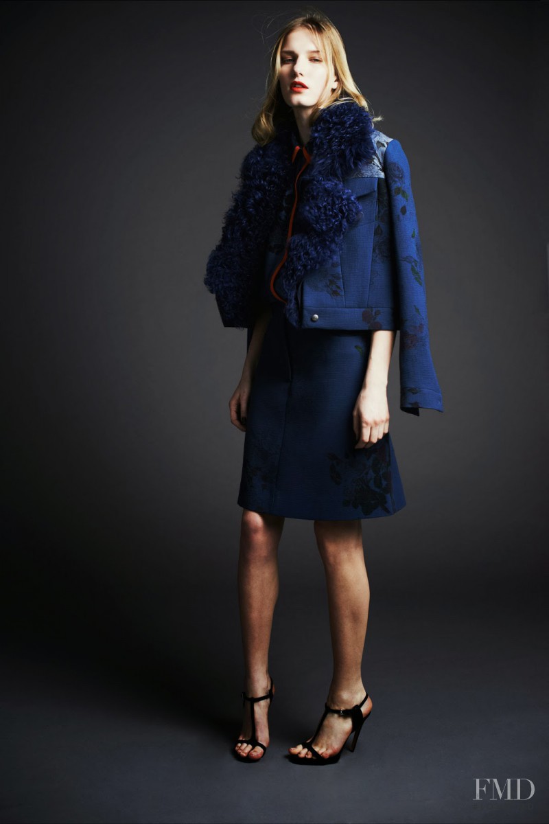 Marique Schimmel featured in  the Preen by Thornton Bregazzi fashion show for Pre-Fall 2014