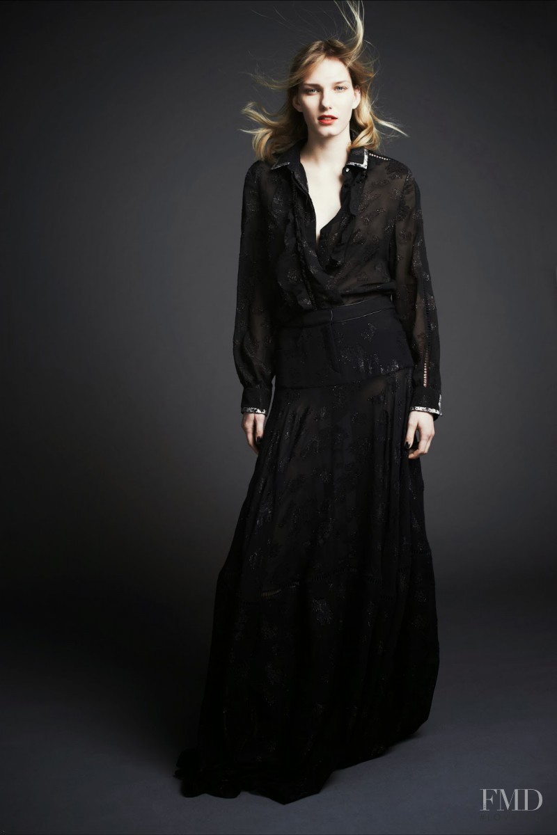 Marique Schimmel featured in  the Preen by Thornton Bregazzi fashion show for Pre-Fall 2014