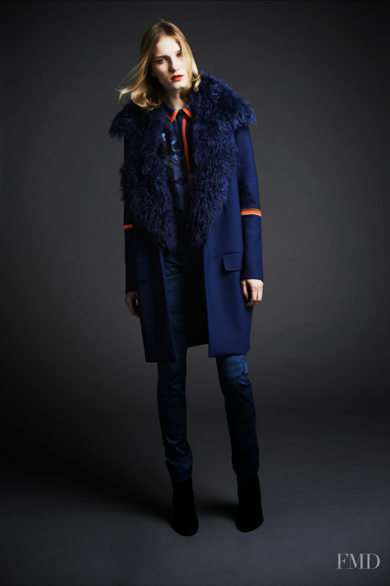 Marique Schimmel featured in  the Preen by Thornton Bregazzi fashion show for Pre-Fall 2014
