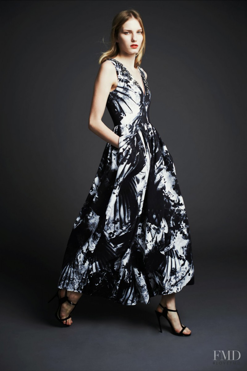 Marique Schimmel featured in  the Preen by Thornton Bregazzi fashion show for Pre-Fall 2014