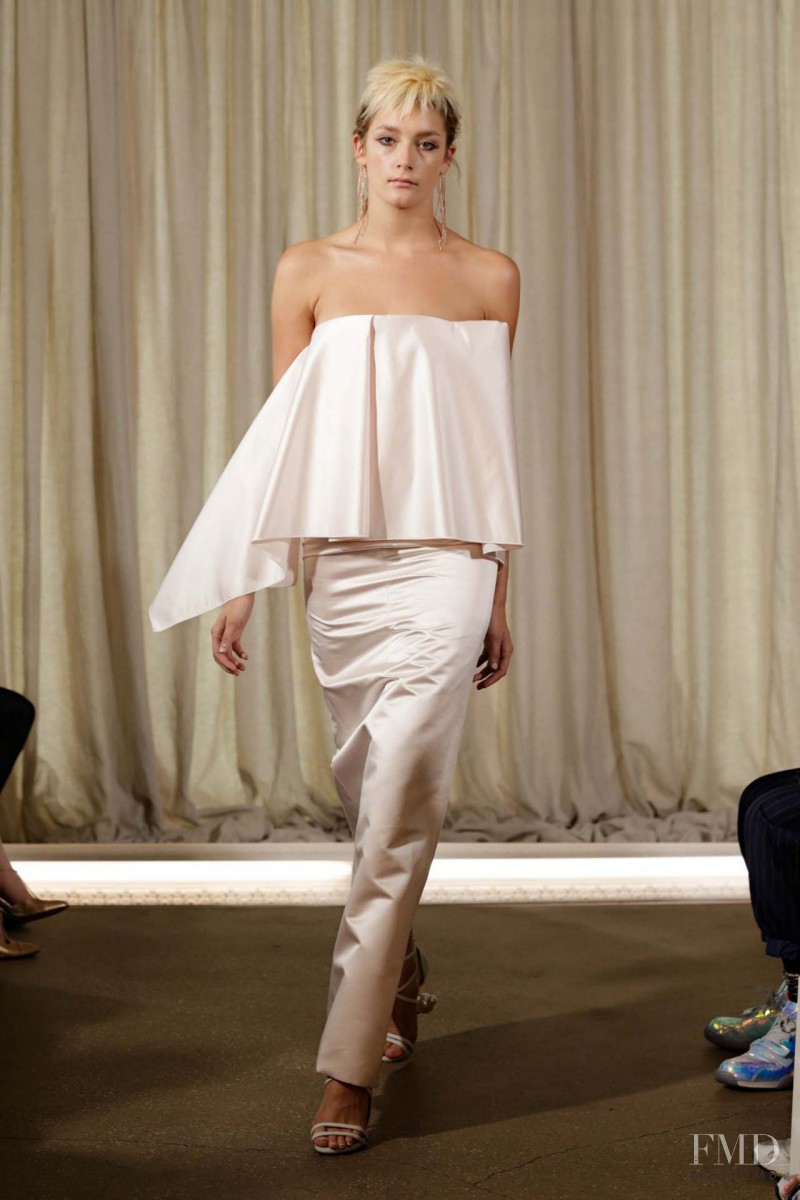 Lauren Feenstra featured in  the Ellery fashion show for Spring/Summer 2014
