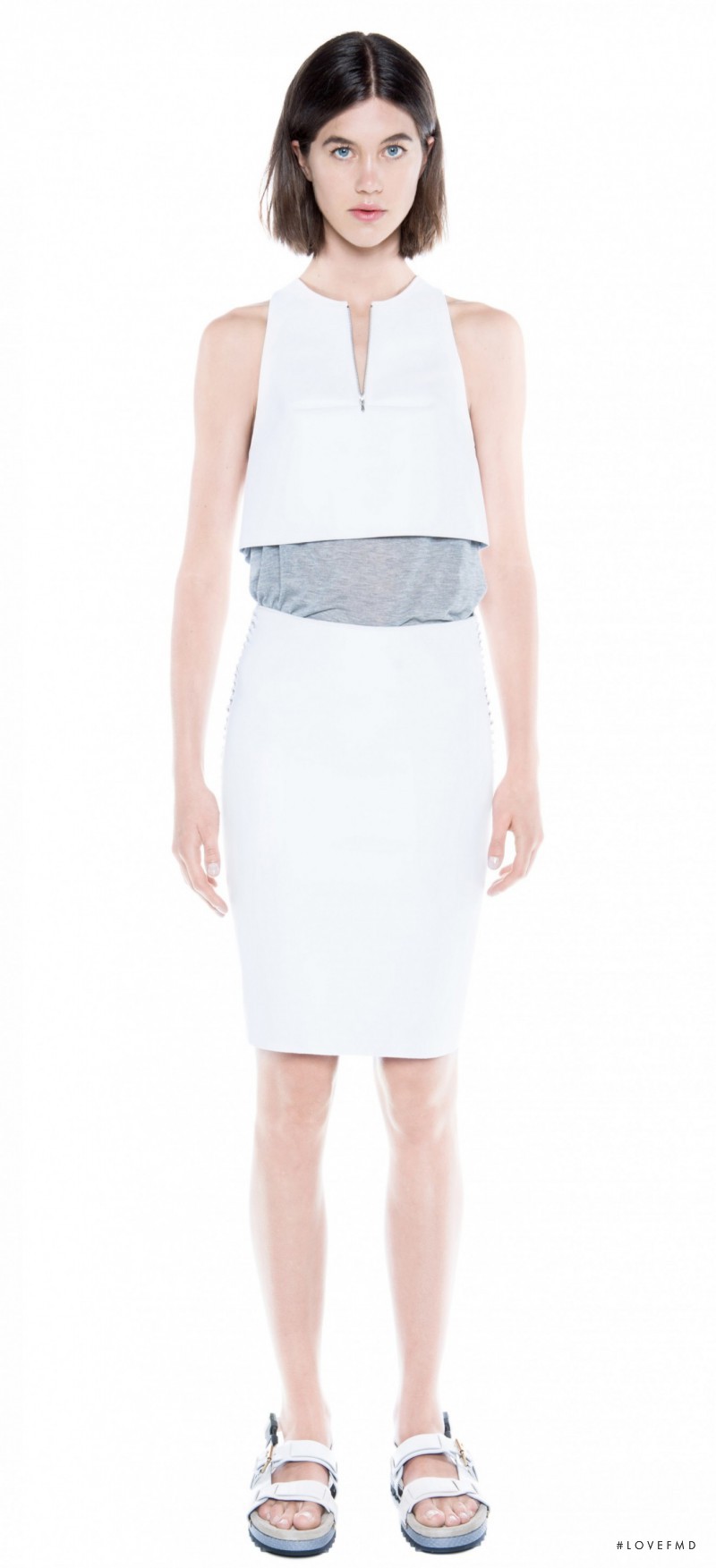 Georgia Graham featured in  the Dion Lee lookbook for Autumn/Winter 2014