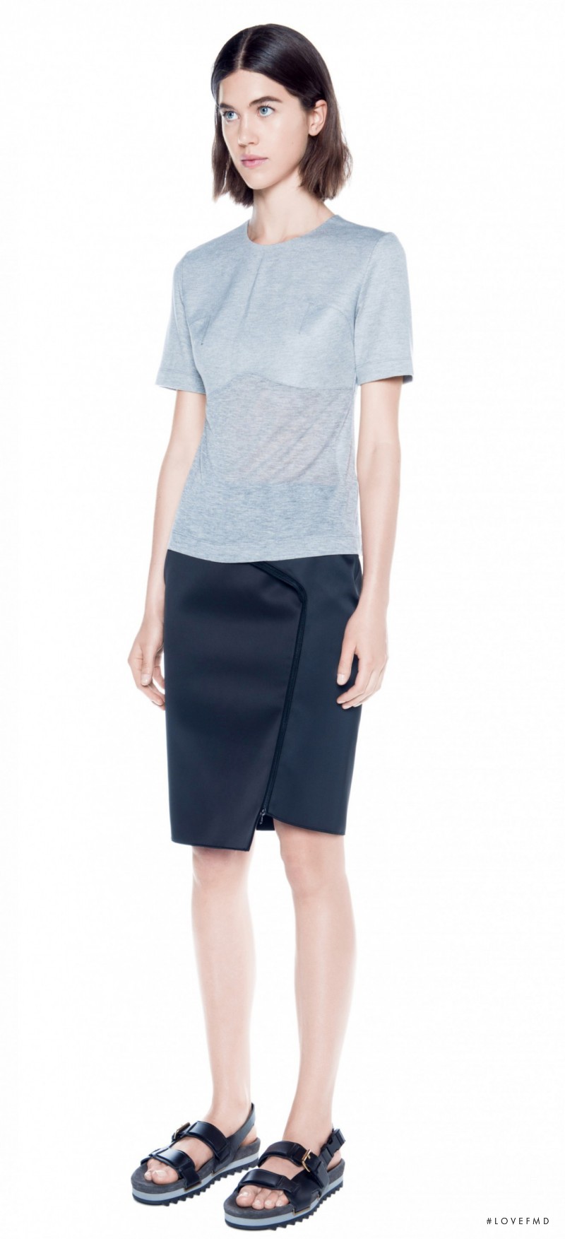 Georgia Graham featured in  the Dion Lee lookbook for Autumn/Winter 2014