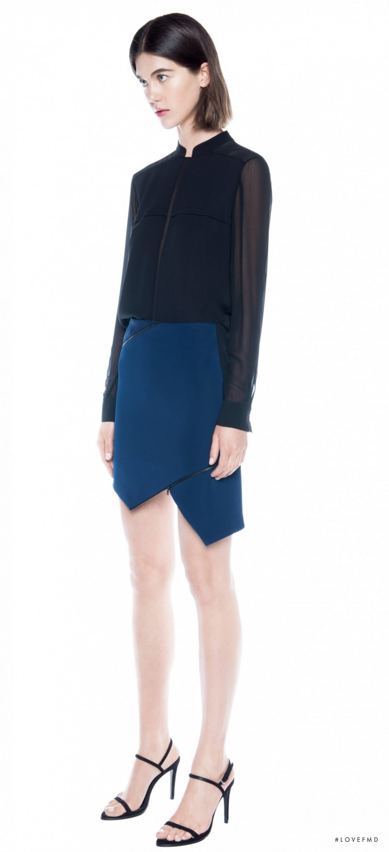 Georgia Graham featured in  the Dion Lee lookbook for Autumn/Winter 2014