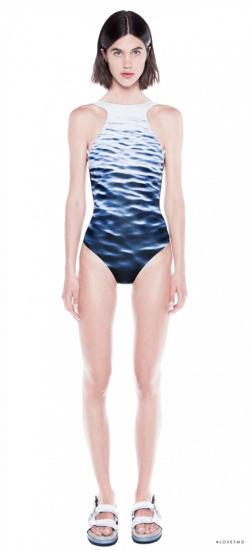 Georgia Graham featured in  the Dion Lee Swim lookbook for Autumn/Winter 2014