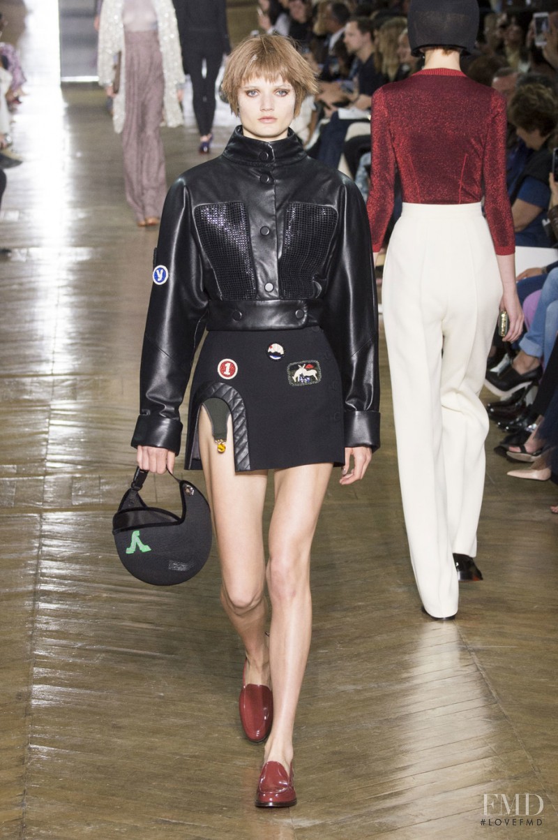 Olivia Jansing featured in  the Ulyana Sergeenko fashion show for Autumn/Winter 2016
