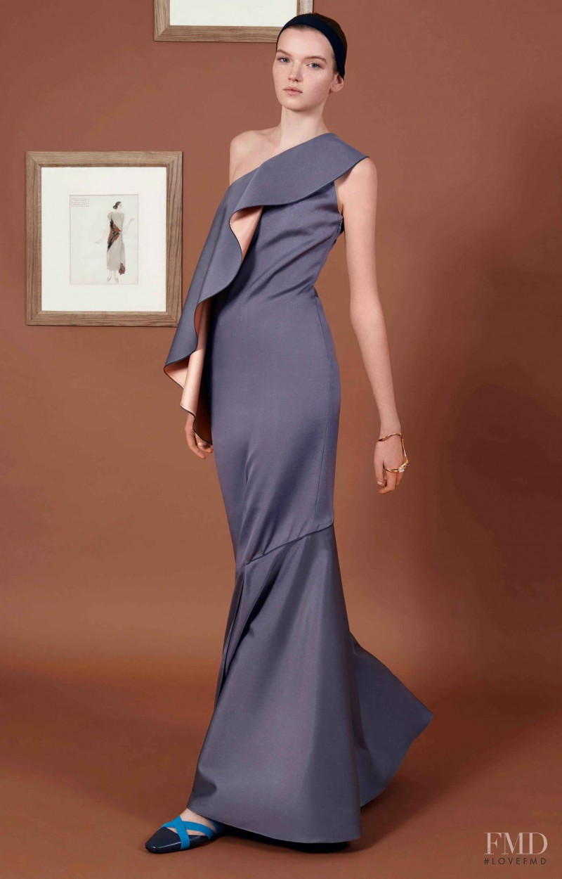 Eva Klimkova featured in  the Vionnet fashion show for Pre-Fall 2016