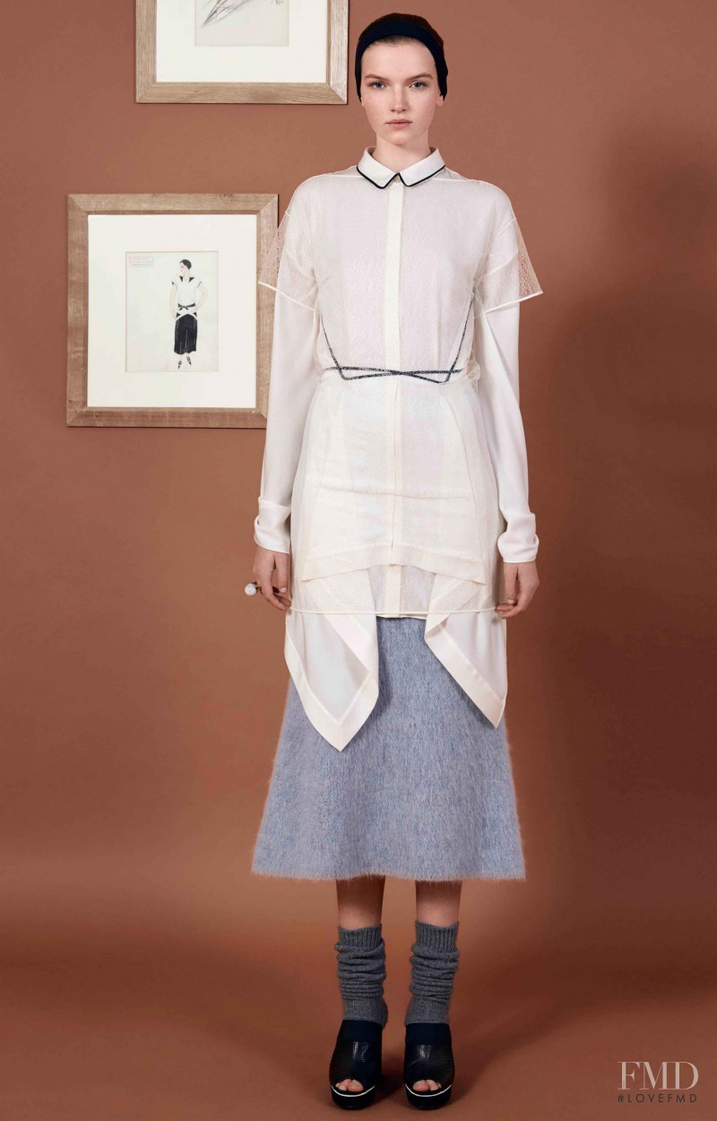 Eva Klimkova featured in  the Vionnet fashion show for Pre-Fall 2016