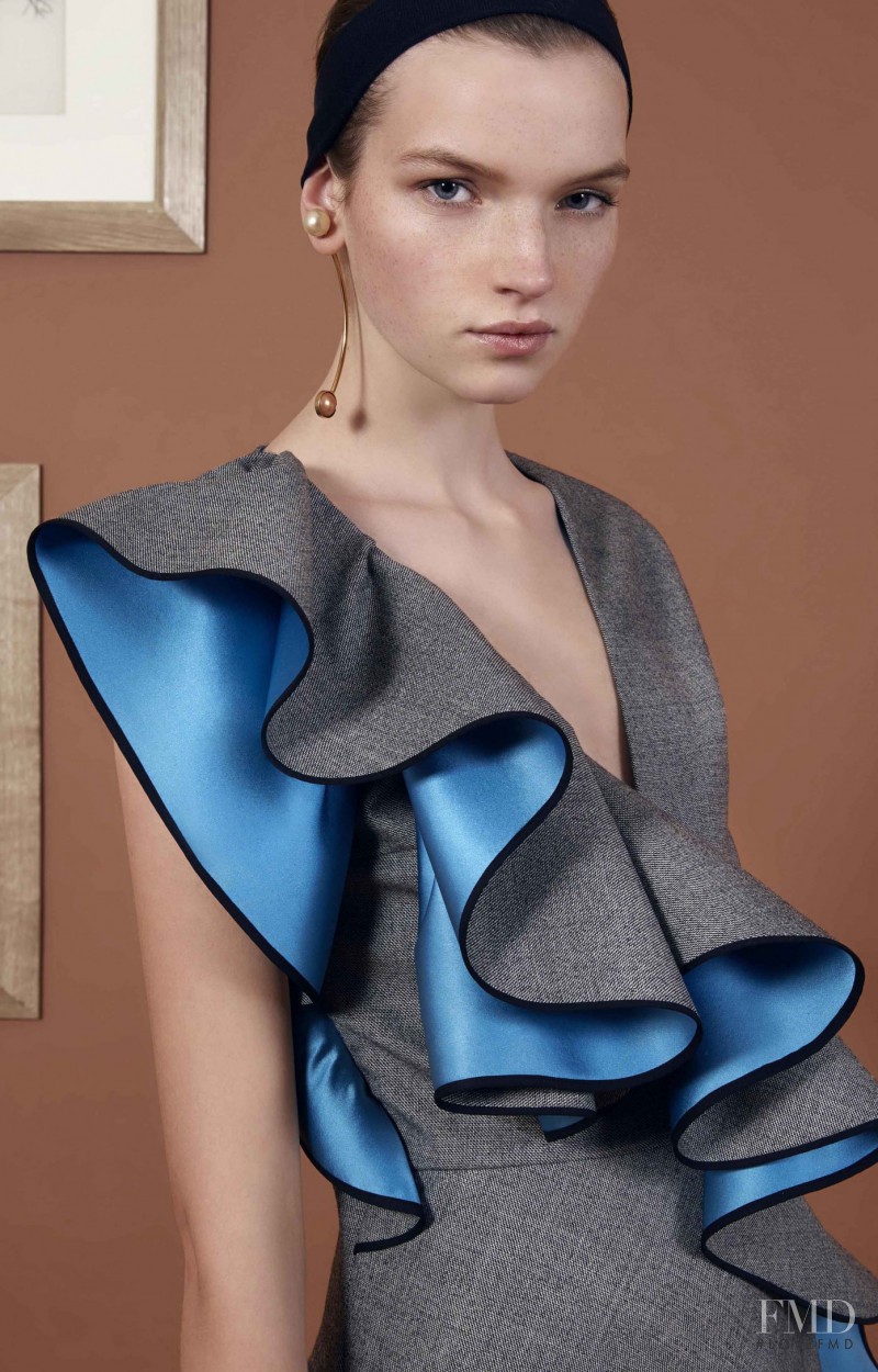 Eva Klimkova featured in  the Vionnet fashion show for Pre-Fall 2016