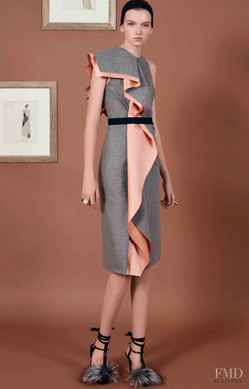 Eva Klimkova featured in  the Vionnet fashion show for Pre-Fall 2016